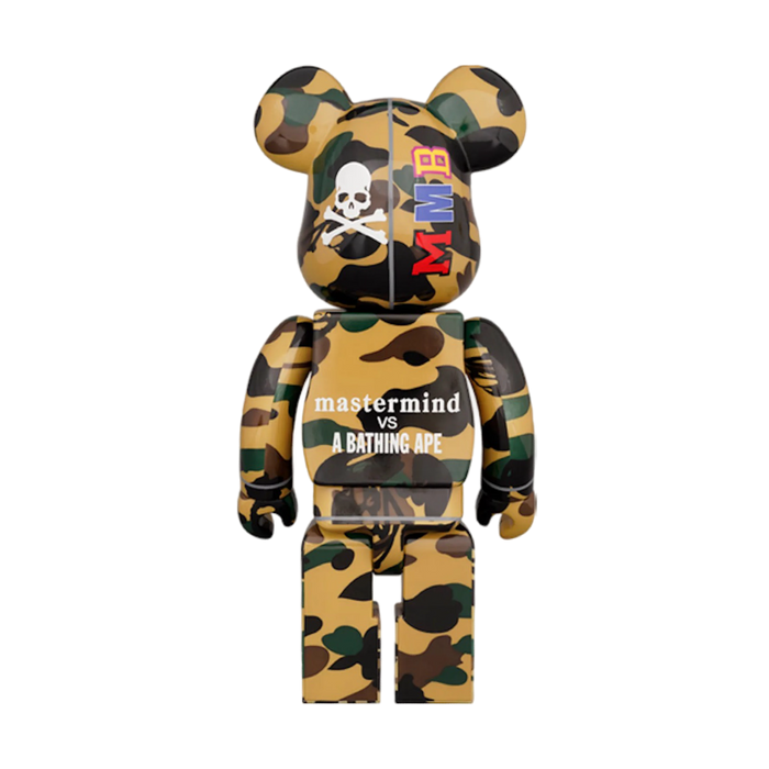 Bearbrick Mastermind vs Bape(R) 1000% Yellow Camo | Vitnage Clothing Store Canada