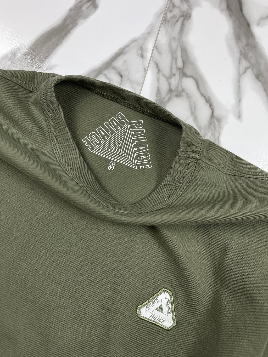 Palace Sofar L/S Tee Olive Green (USED)