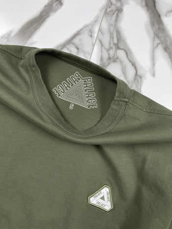 Palace Sofar L/S Tee Olive Green (USED)