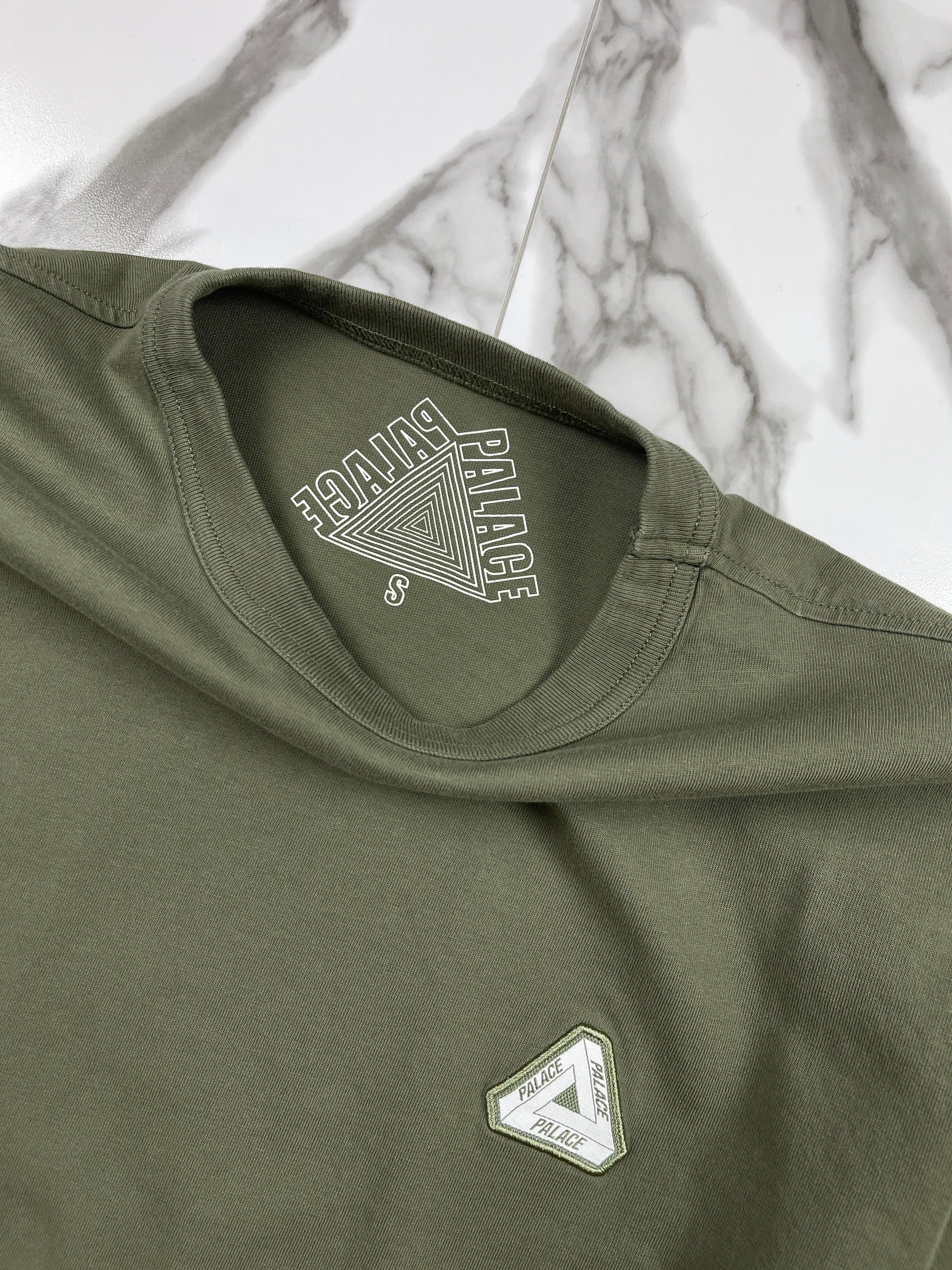 Palace Sofar L/S Tee Olive Green (USED)