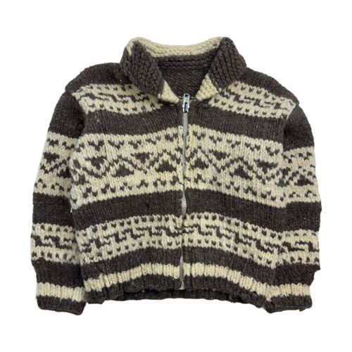 Vintage Wool Zip-Up Knit Sweater | Vintage Clothing Store Canada