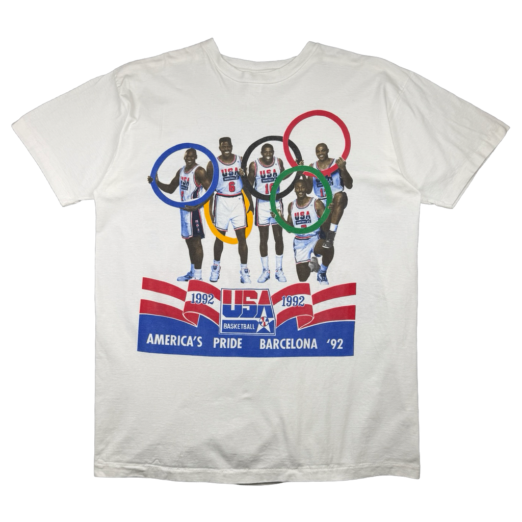 Vintage 1992 Olympics America's Pride Tee White