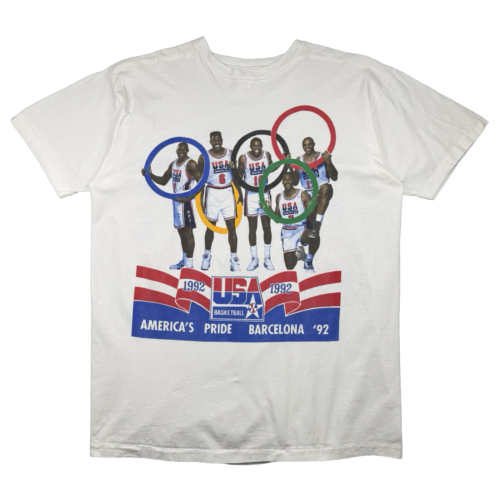 Vintage 1992 Olympics America's Pride Tee White