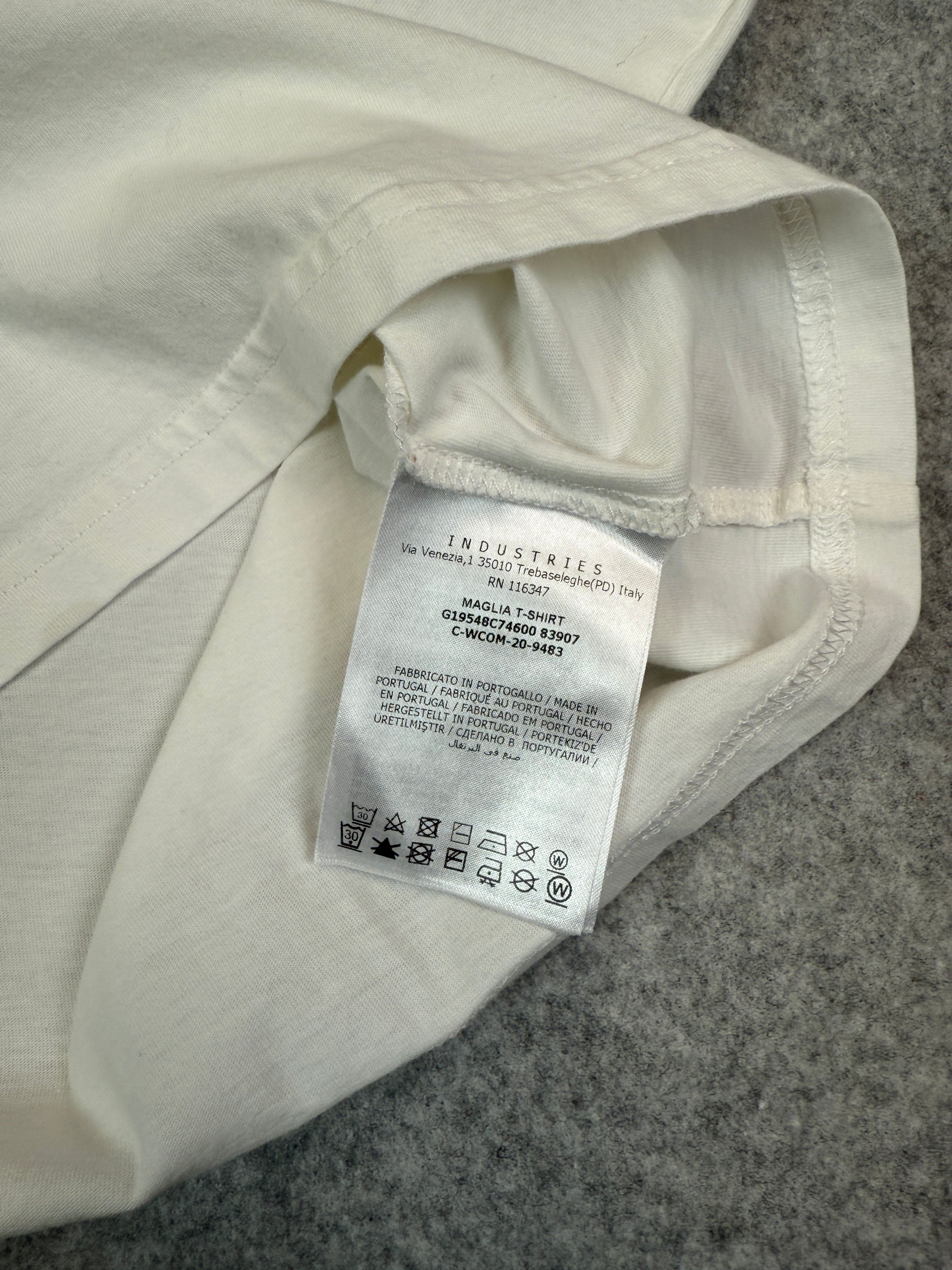 Moncler Logo Tee White (USED)