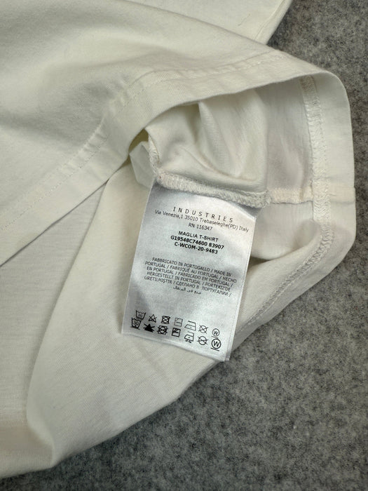 Moncler Logo Tee White (USED) | Vitnage Clothing Store Canada
