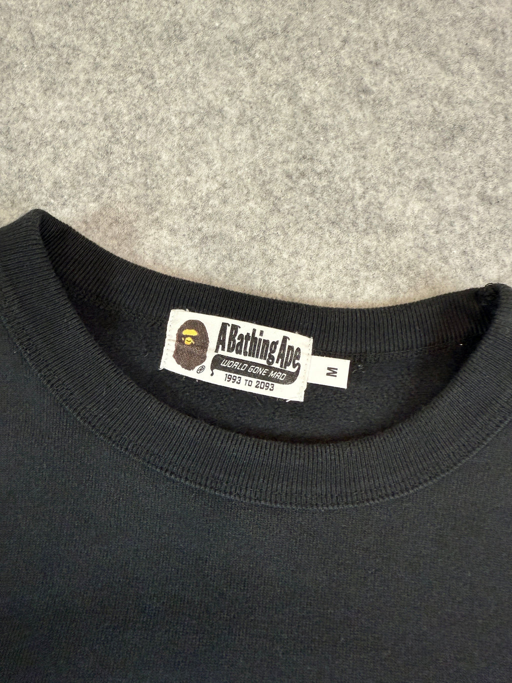 BAPE Blacked Out College Sweatshirt Black (USED)