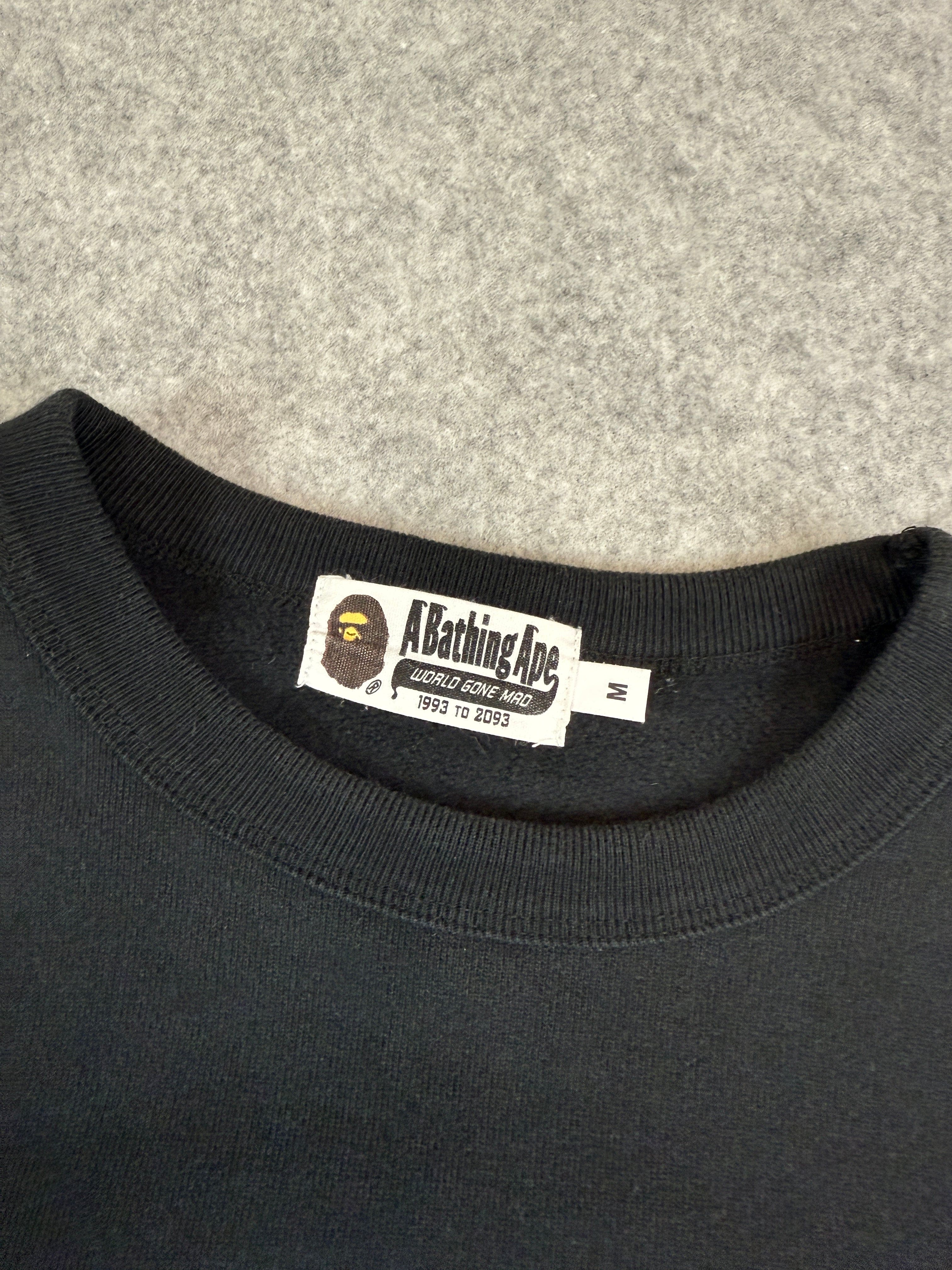BAPE Blacked Out College Sweatshirt Black (USED)