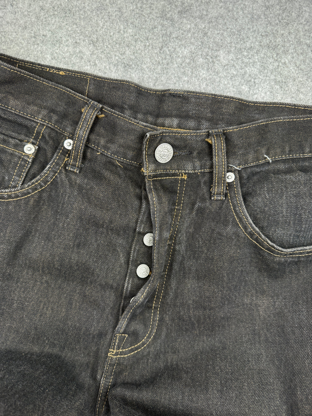 Stussy x Levi’s Crispy Rinse 568 Denim Pants Black/Brown (USED)