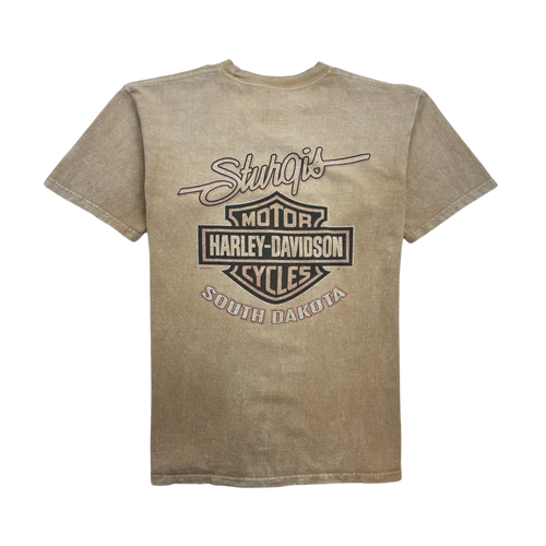 Vintage 2000s Sturgis Harley Davidson Tee Light Brown | Vintage Clothing Store Canada