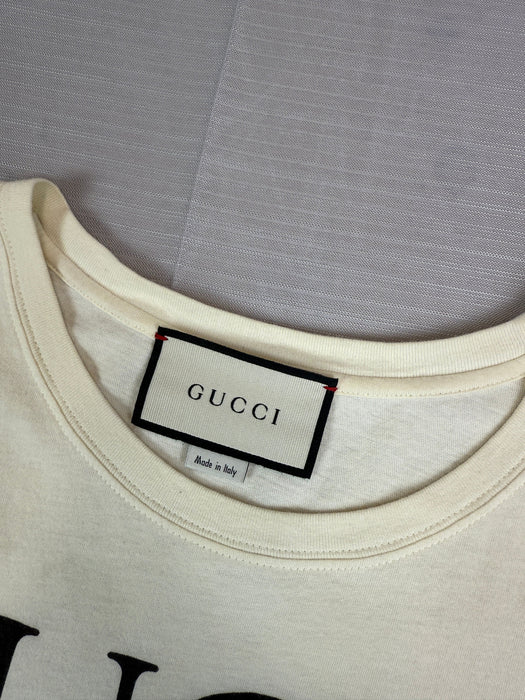 Gucci Interlocking GG Tee Cream (USED) | Vitnage Clothing Store Canada
