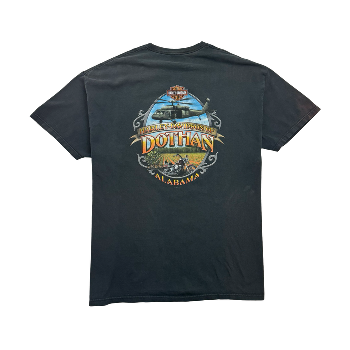 (XL) Vintage Harley Davidson Of Dothan Tee Black | Vitnage Clothing Store Canada