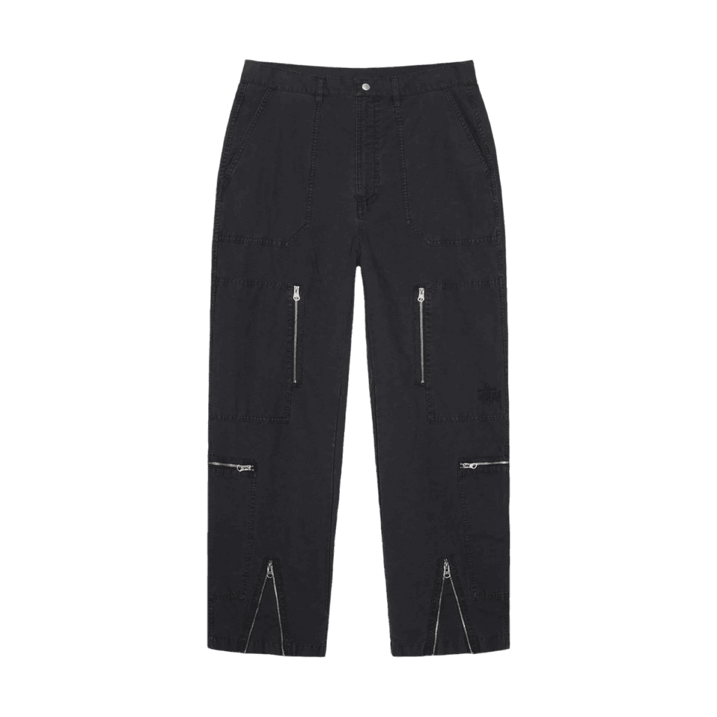 Stussy Flight Ripstop Pigment Dyed Pant Black