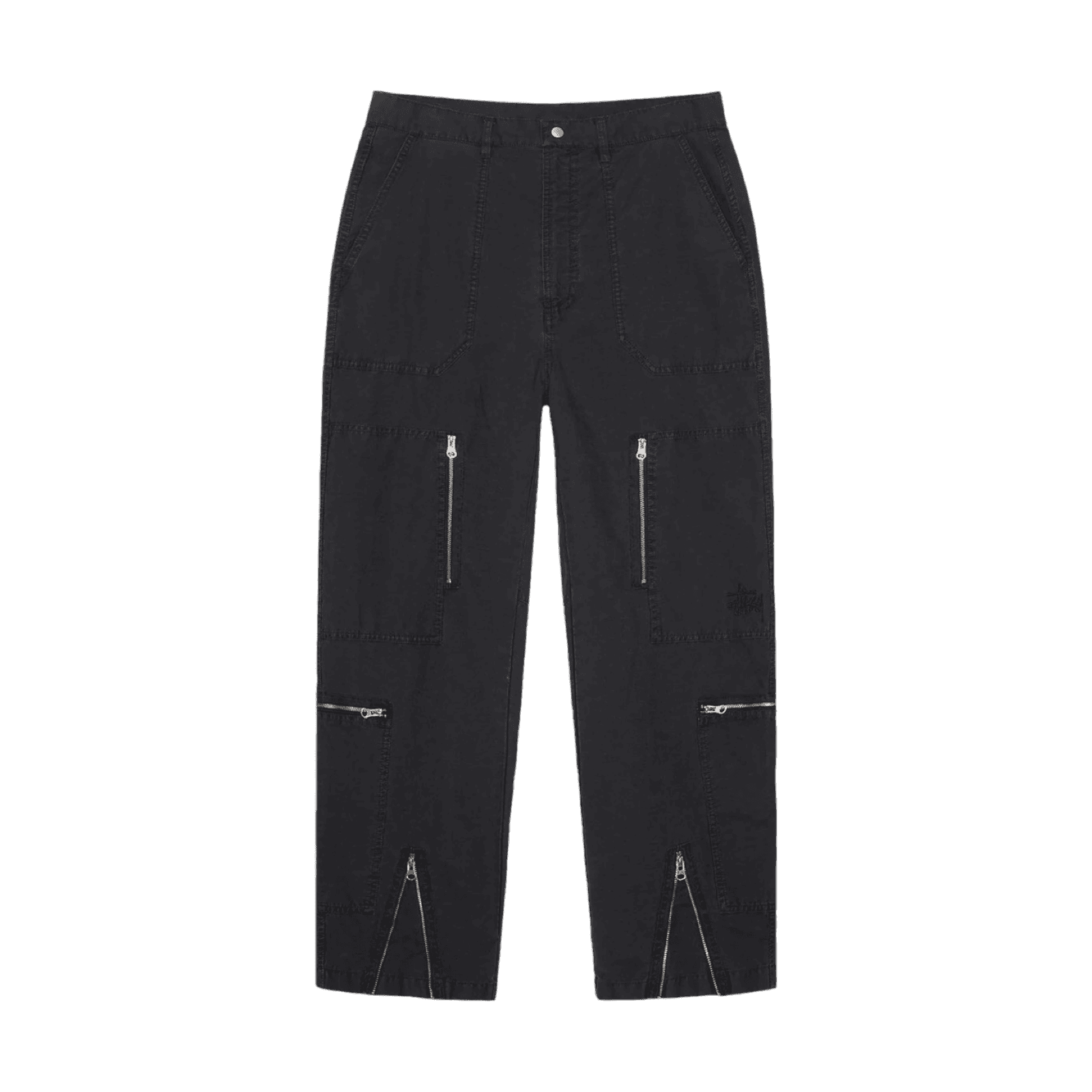 Stussy Flight Ripstop Pigment Dyed Pant Black