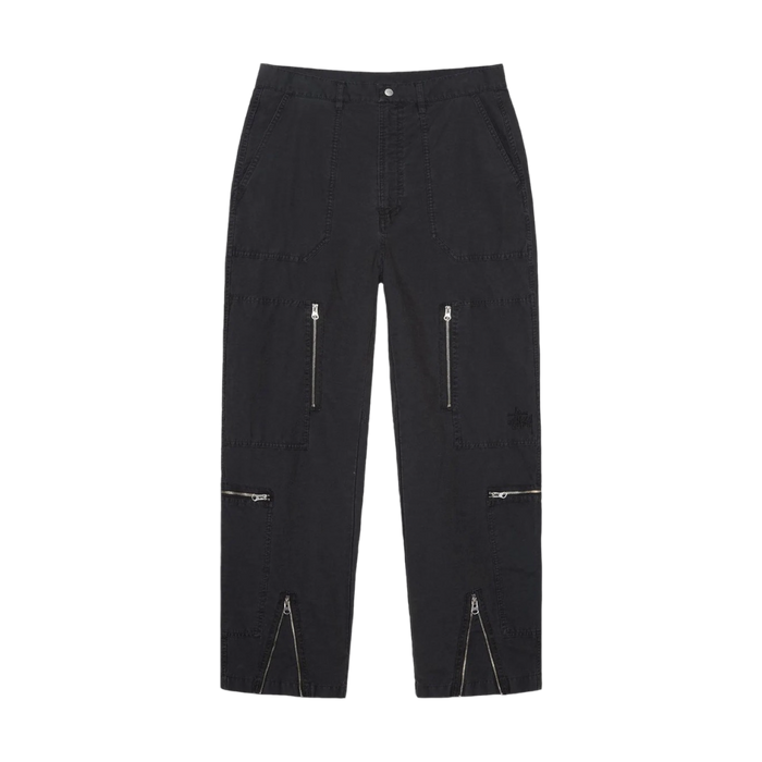 Stussy Flight Ripstop Pigment Dyed Pant Black | Vitnage Clothing Store Canada