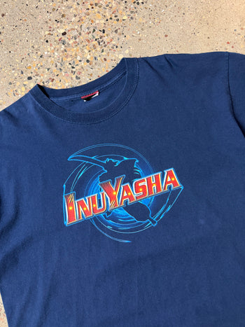 Vintage 00s Inuyasha Anime Tee Navy