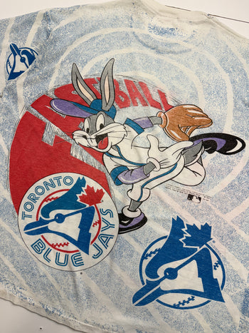 Vintage 1993 Toronto Blue Jays Looney Tunes AOP Tee