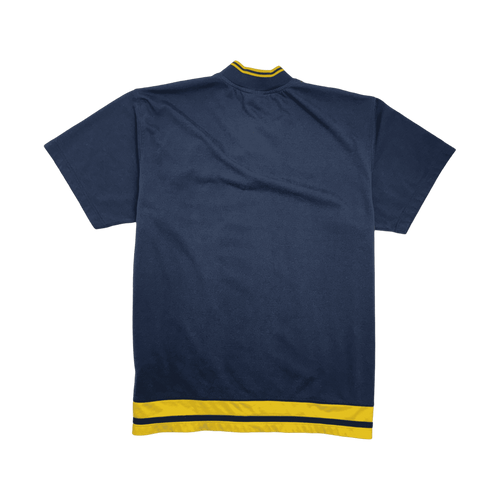 (XXL) Vintage 2000s Nike Michigan Snap Button Baseball Jersey Navy | Vintage Clothing Store Canada