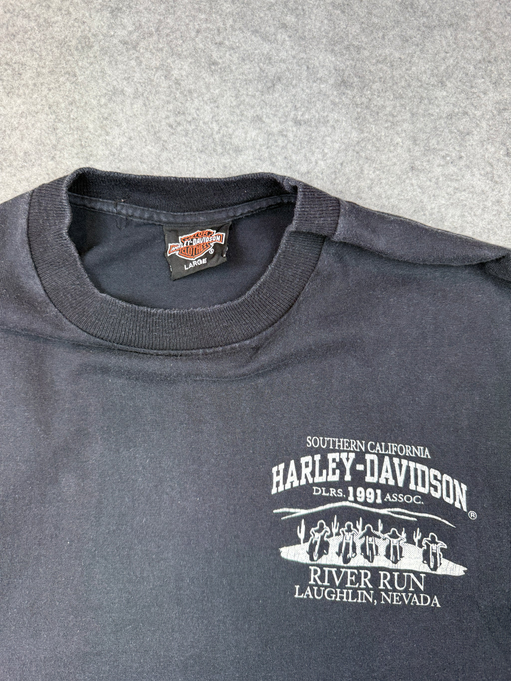 Vintage Harley Davidson 9th Annual River Run Tee Black