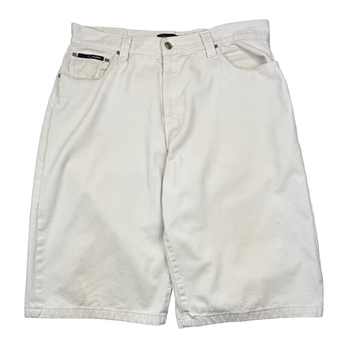 Vintage FUBU Baggy Shorts Off-White | Vintage Clothing Store Canada