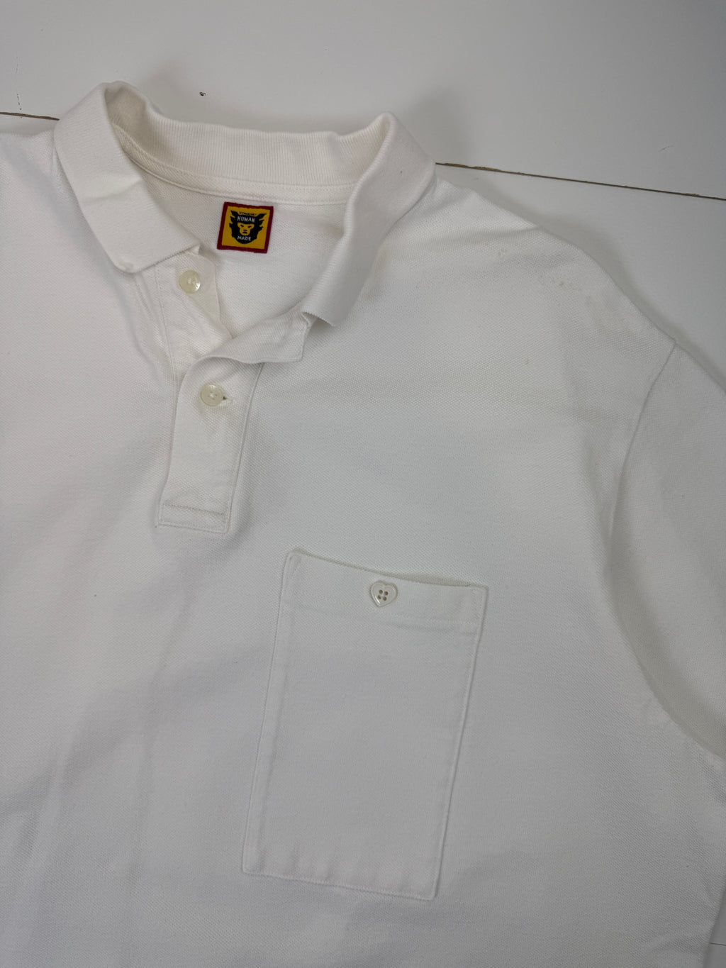 Human Made Collared Pocket Tee White (USED)