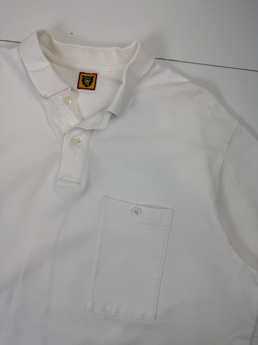 Human Made Collared Pocket Tee White (USED) | Vitnage Clothing Store Canada