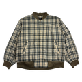 Vintage Balenciaga Paris Plaid Harrington Jacket Beige