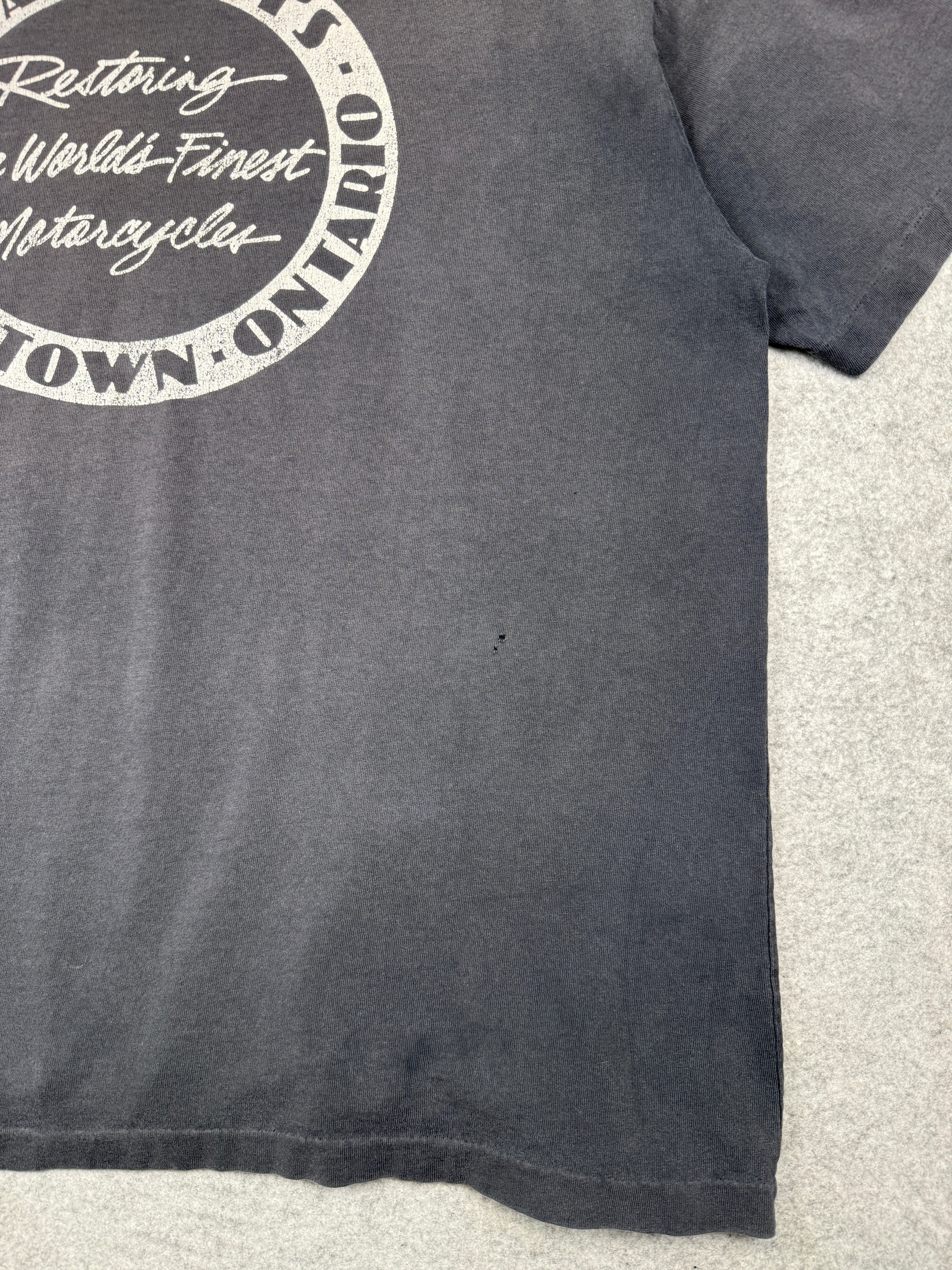 Vintage Indian Motorcycle Skull Tee Black