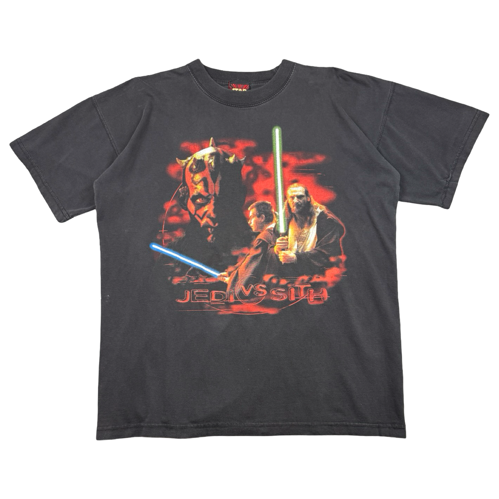 Vintage Star Wars Episode 1 Jedi vs Sith Tee Black