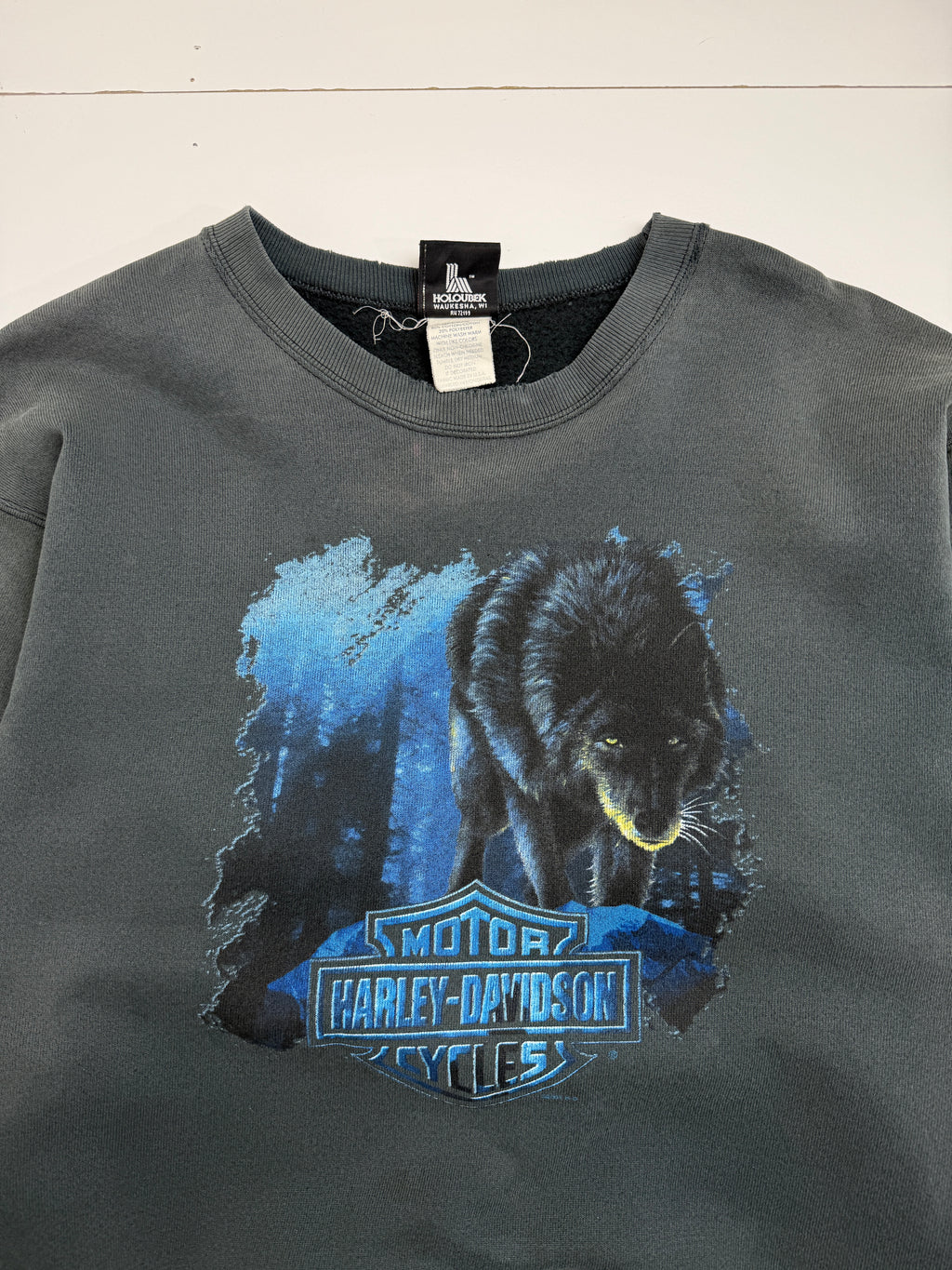 Vintage 2001 Harley Davidson Gettysburg Sweatshirt Black