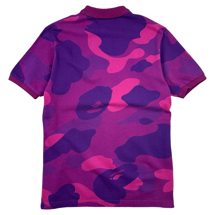 BAPE Color Camo Ape Head Tee Purple (USED) | Vitnage Clothing Store Canada