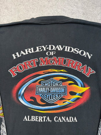 Vintage Harley Davidson Dragon Dagger L/S Tee Black