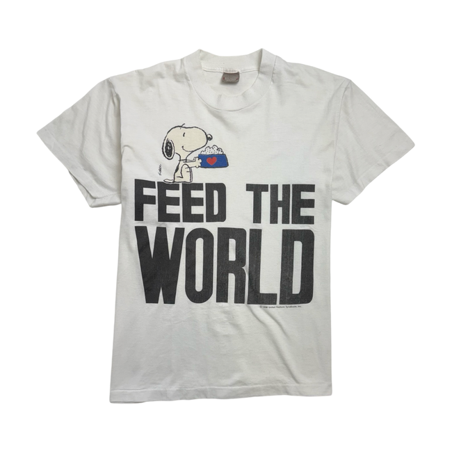 Vintage '58 Snoopy Feed The World Tee White