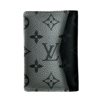 Louis Vuitton Monogram Eclipse Pocket Organizer Black/Grey