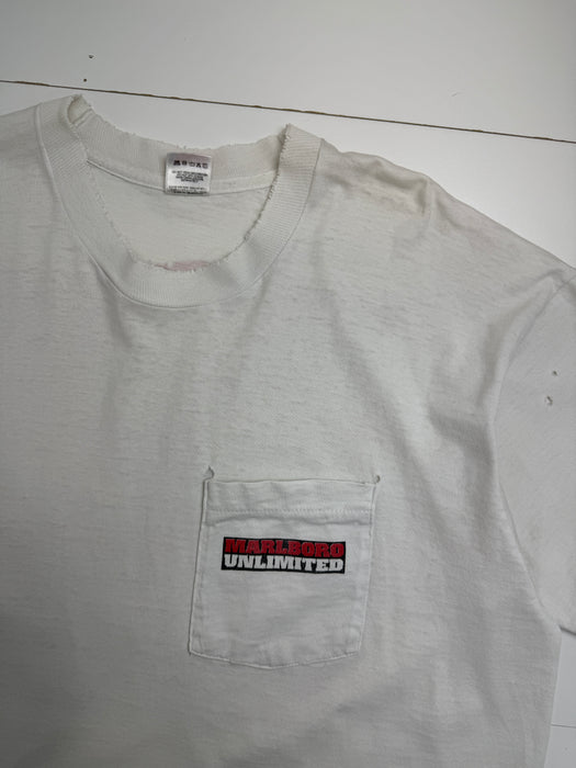 Vintage 90's Marlboro Unlimited Tee White | Vitnage Clothing Store Canada