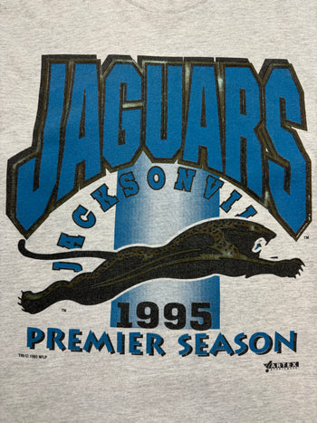 (L) Vintage '93 Jacksonvile Jaguars Tee Light Grey