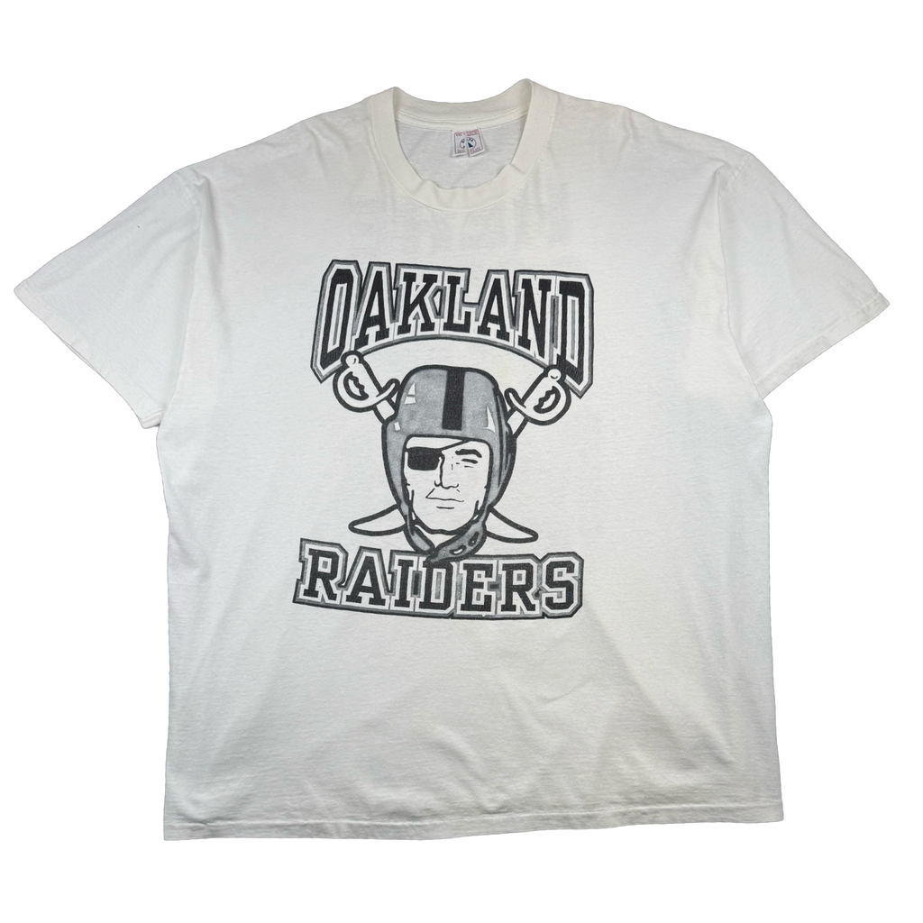Vintage Oakland Raiders MIB Tee White