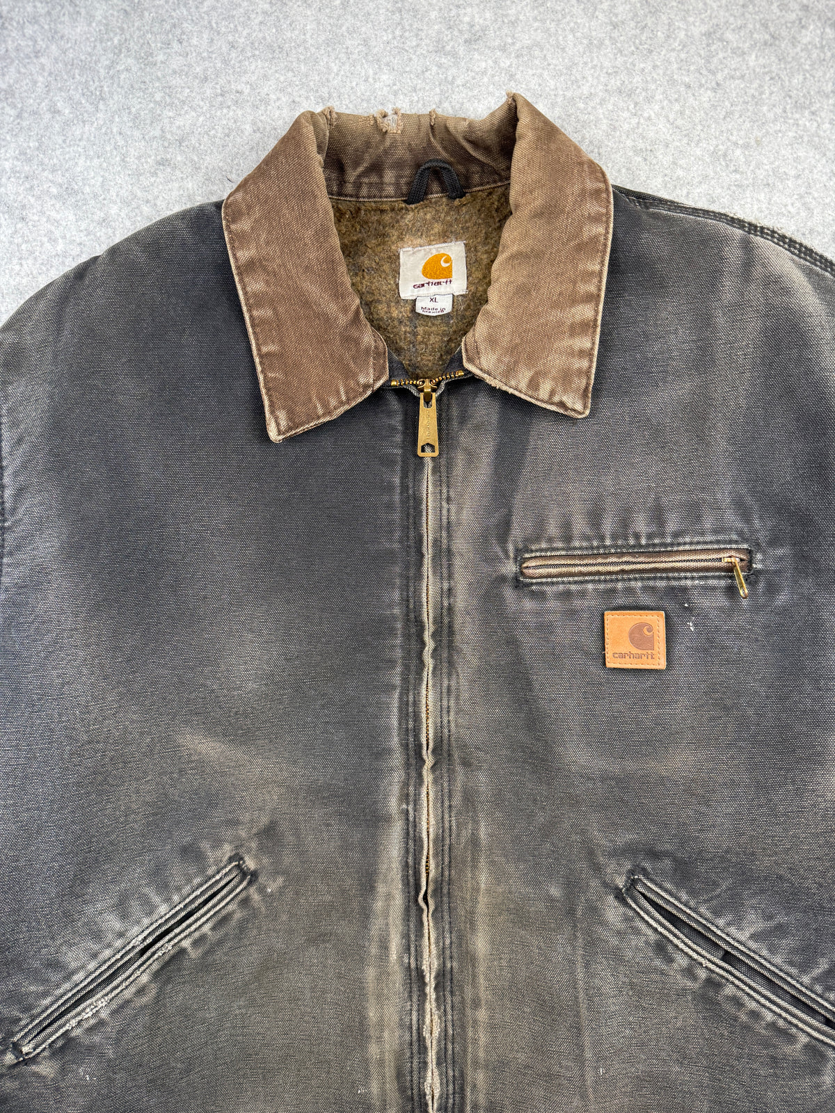 Vintage Carhartt Detroit Jacket Faded Black