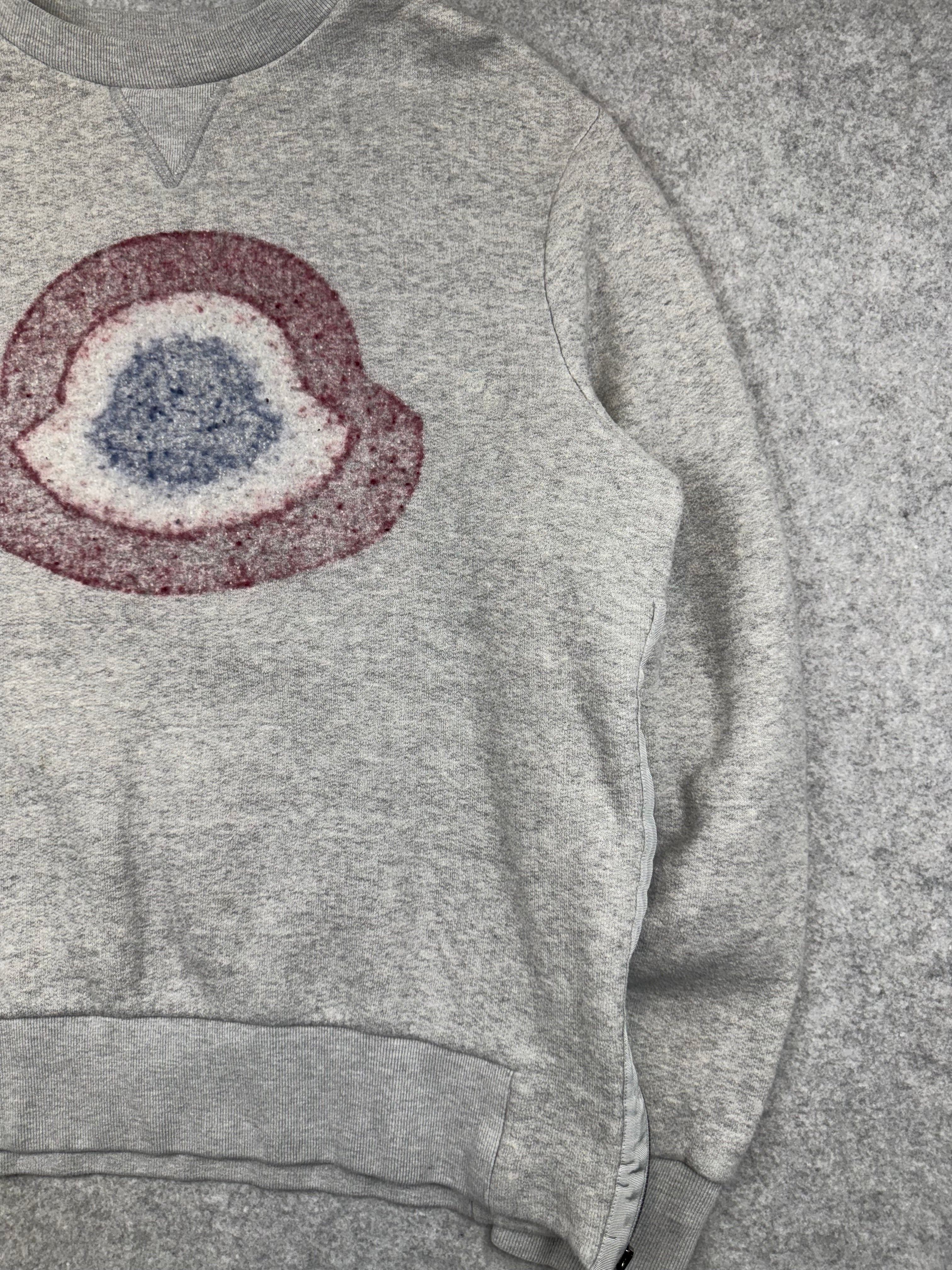 Moncler Side Zipper Crewneck Grey (USED)