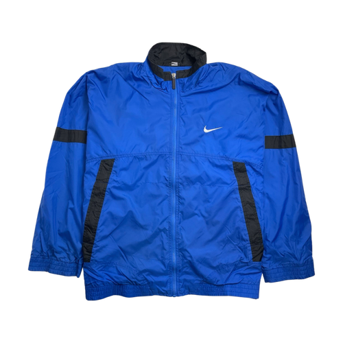 (L) Vintage 90s Nike Full Zip Light Jacket Blue | Vintage Clothing Store Canada