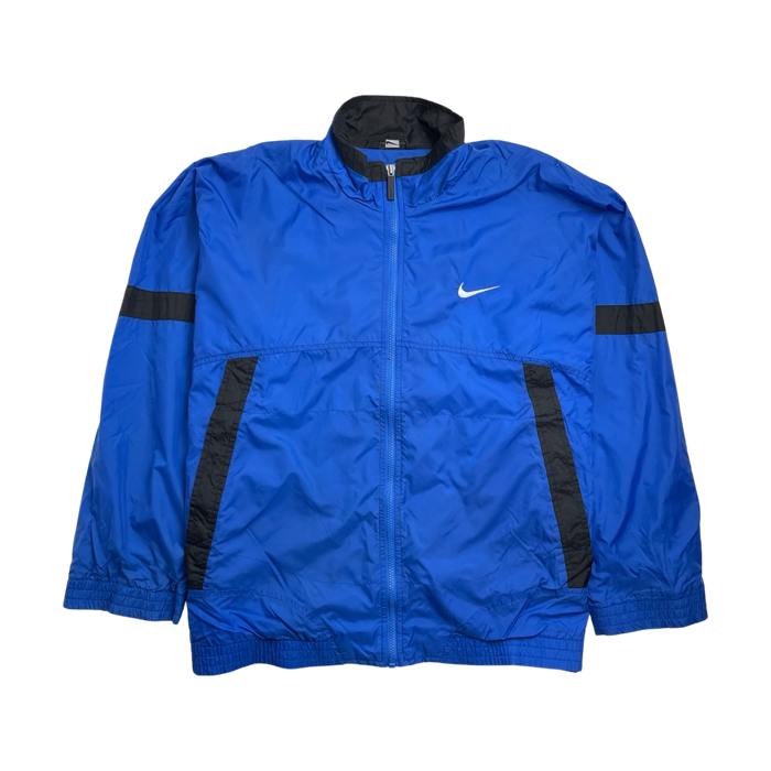 (L) Vintage 90s Nike Full Zip Light Jacket Blue | Vitnage Clothing Store Canada