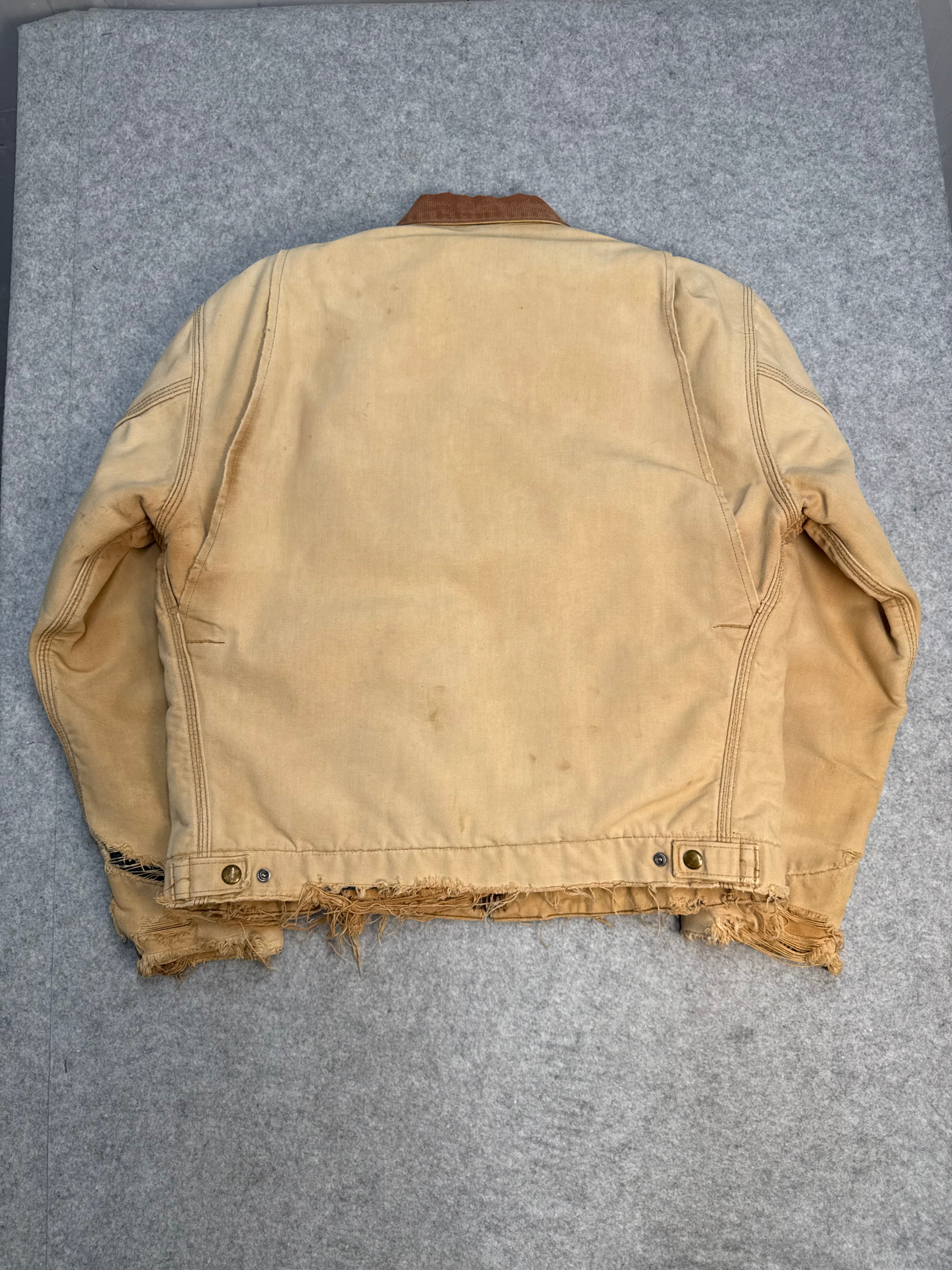 Vintage Reworked Carhartt Detroit Work Jacket Khaki