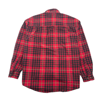 (L) Vintage Eddie Bauer Flannel Button Up Red