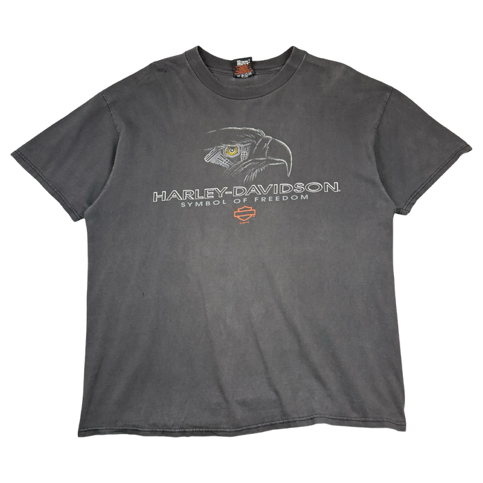 Vintage Harley Davidson Symbol Of Freedom Eagle Tee Black | Vitnage Clothing Store Canada