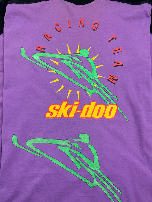 (L) Vintage Ski-Doo Racing Team L/S Tee Purple | Vitnage Clothing Store Canada