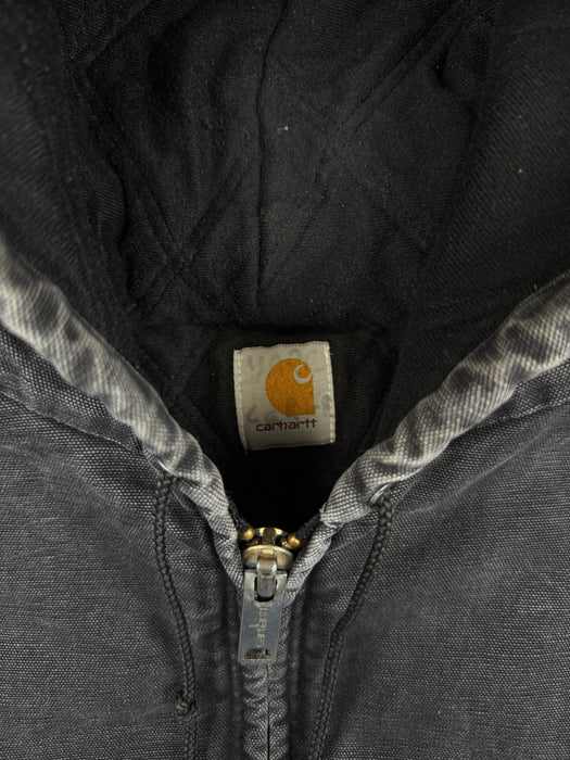 Vintage Carhartt Active Hooded Jacket Faded Black | Vitnage Clothing Store Canada