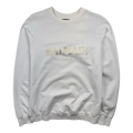 Balmain Gold Logo Sweatshirt White