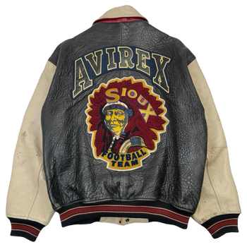 Vintage Avirex Sioux Varsity Leather Jacket