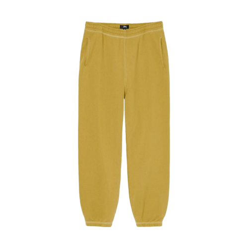 Stussy Contrast Stitch Label Sweatpants Gold | Vintage Clothing Store Canada