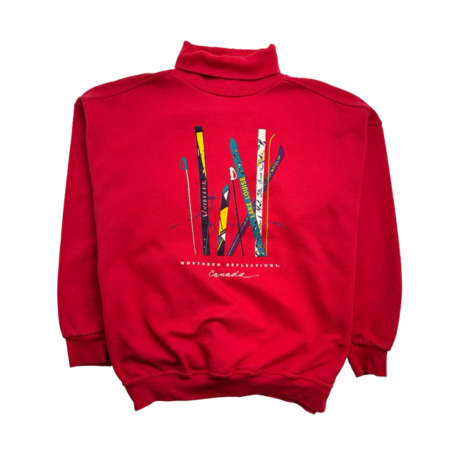 (M) Vintage Northern Reflections Ski Sweatshirt Red