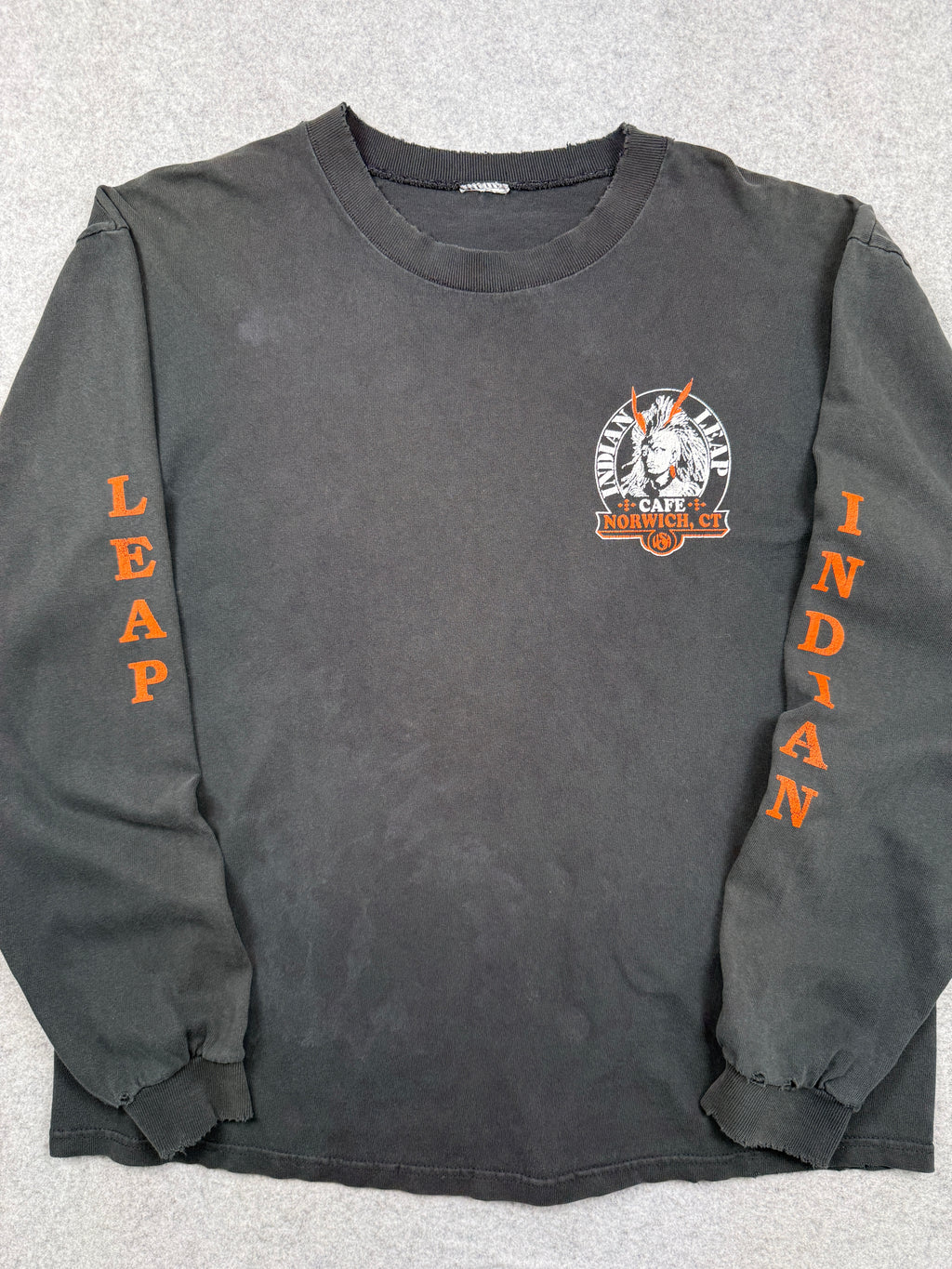 Vintage Norwich Indian Leap L/S Tee Black
